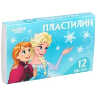Пластилин 12 цветов 180 г &laquo;Эльза и Анна&raquo;, Холодное сердце