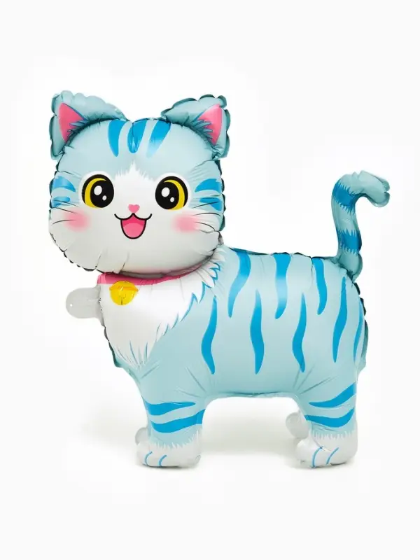 Воздушный шар фольгированный 22" &laquo;Голубая кошка&raquo;, фигура под воздух