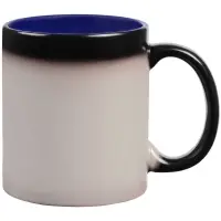 Кружка-хамелеон On Display, матовая, черная с синим