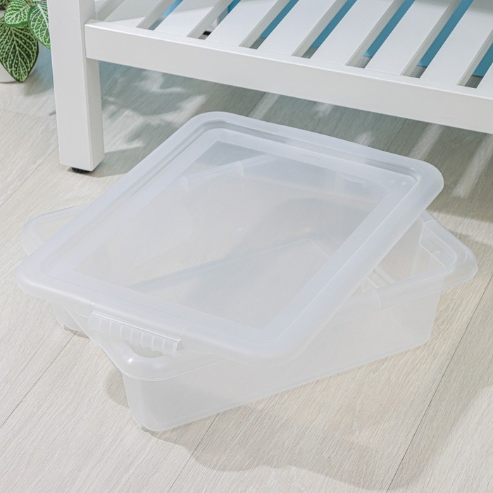 Контейнер для хранения с крышкой Porter, 8 л, 43&times;31,5&times;11 см, цвет прозрачный