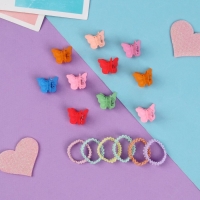 Набор для волос "Солнышко" (6 резинок,10 крабиков) бабочка