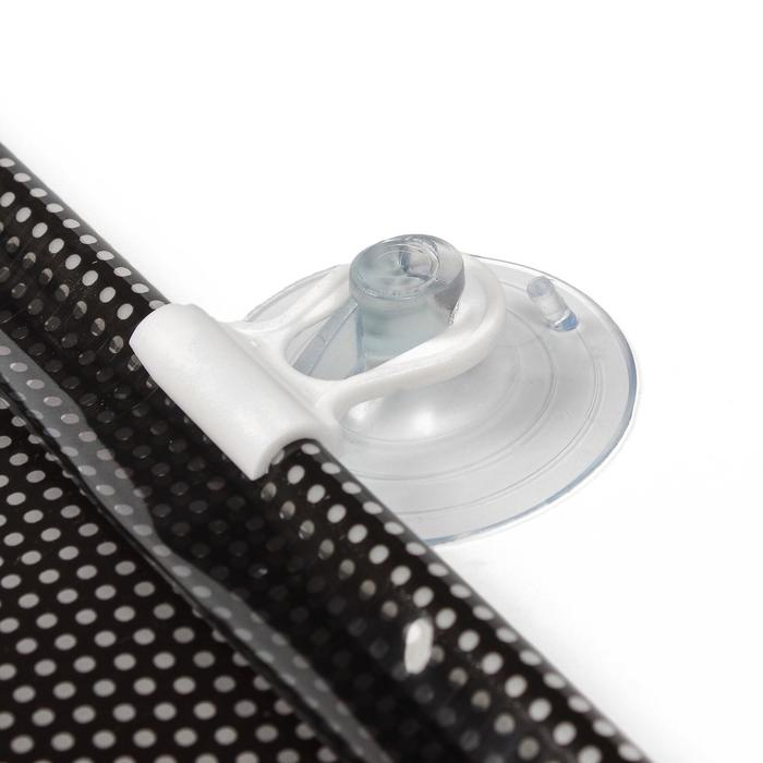 Автомобильная шторка на стекло, раздвижная 40&times;125 см, цвет черный