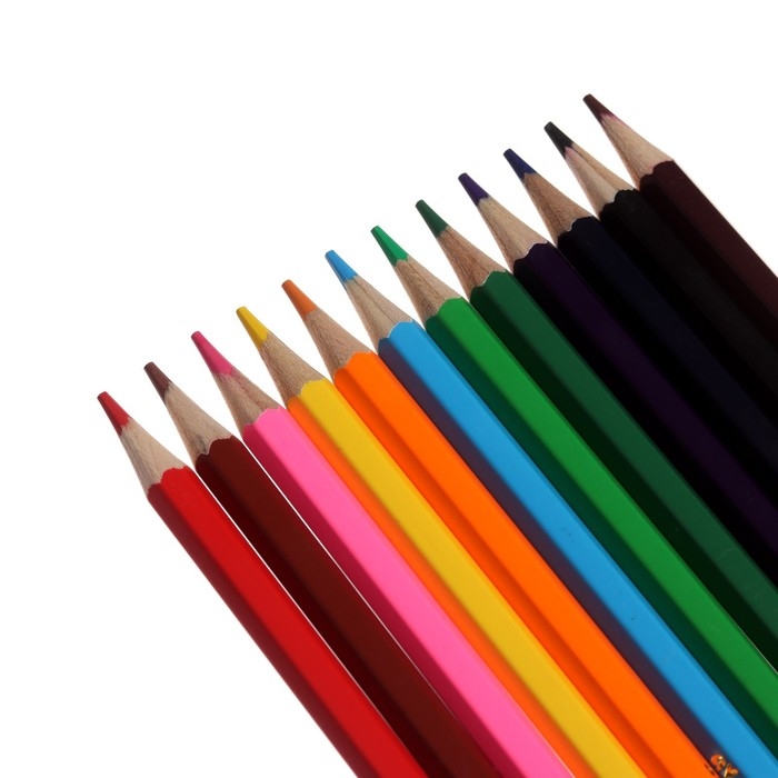 Карандаши акварельные 12 цветов, &laquo;Каляка-Маляка&raquo;, шестигранные