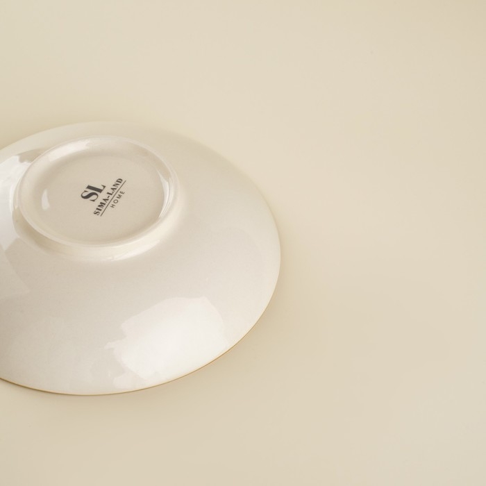 Набор мисок фарфоровых SL Home &laquo;Леггеро&raquo;, d=18,5 см, цвет бежевый