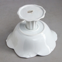 Салатник &laquo;Роза&raquo;, на подставке, 1.5 л, золотая обводка, фарфор, Иран