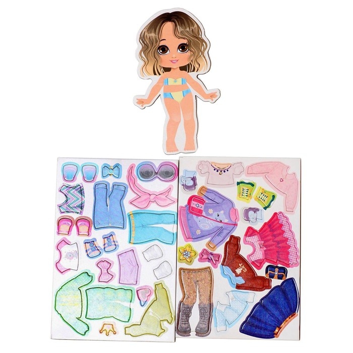 Магнитная игра &laquo;Одевашки. Модная девчонка. Ксюша&raquo;