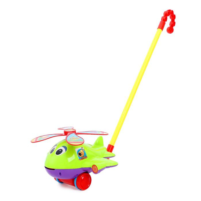 Каталка на палочке &laquo;Вертолётик&raquo;, цвета МИКС