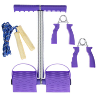 Набор &laquo;Фитнес&raquo; 3 в 1: эспандер кистевой, эспандер для пресса, скакалка, цвета МИКС