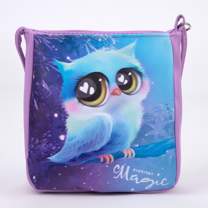 Сумка детская для девочки &laquo;Совушка&raquo; из эко-кожи, на ремешке, 17х12х5 см