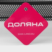 Этажерка 2х-ярусная Доляна, 31&times;17&times;32,5 см, цвет чёрный