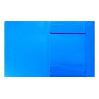 Папка-короб на резинке А4, 500мкм, Calligrata, корешок 25 мм, до 230 листов, тиснение "песок", синяя