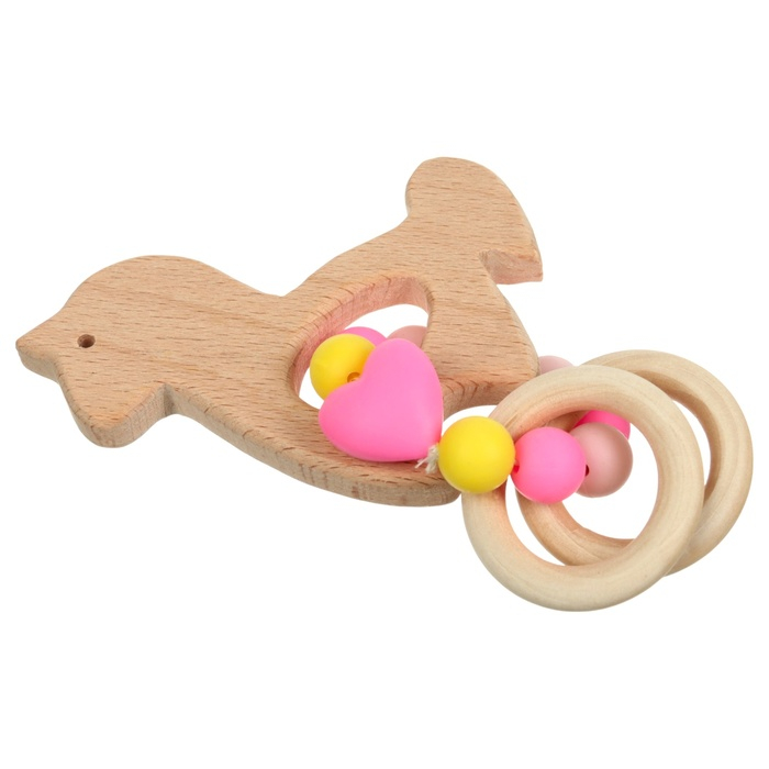 Подарочный набор: Держатель для соски-пустышки и прорезыватель &laquo;Принцесса&raquo;, Mum&Baby