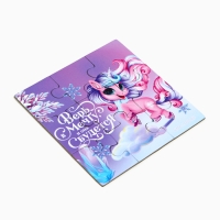 Новый год. Пазлы 9 элементов &laquo;Единорог&raquo;