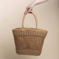 Сумка женская SL Home, ручное плетение, хлопок, длина ручек 18,5 см, 40&times;27 см