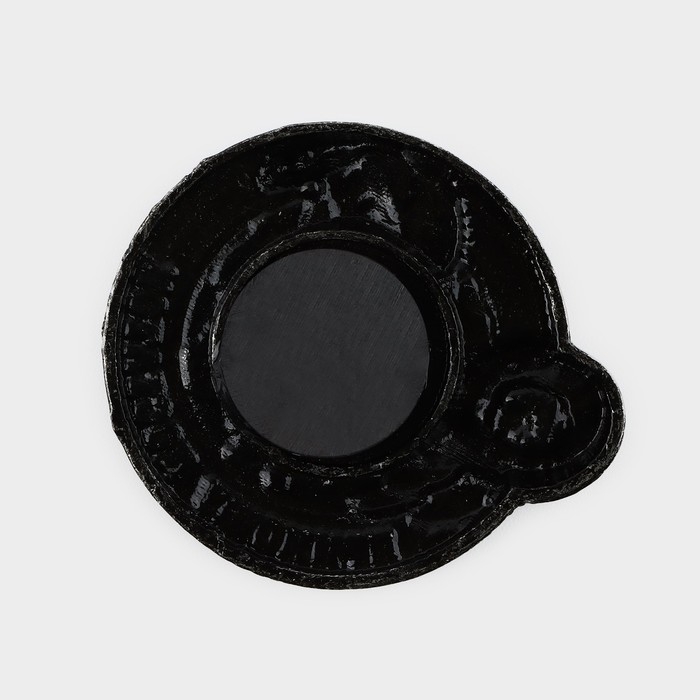 Магнит новогодний &laquo;Приношу достаток&raquo; на Новый год на Новый год, диам. 4 см, серебро