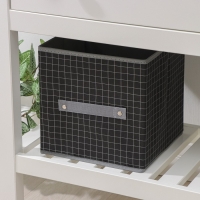 Короб стеллажный для хранения Доляна &laquo;Кло&raquo;, 25&times;25&times;25 см, цвет чёрный