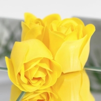 Мыльные розочки, жёлтые, набор 3 шт.