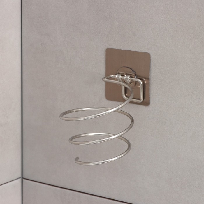 Держатель для фена Доляна, на липучке, 12,5&times;10&times;7,5 см