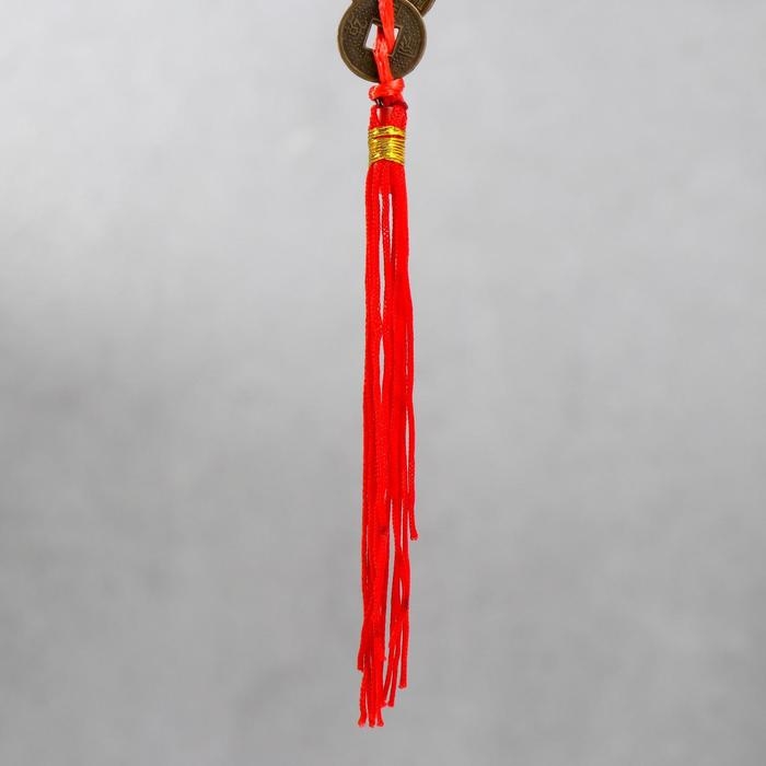 Подвеска бронза 18 монет d=1,5 см h=33см