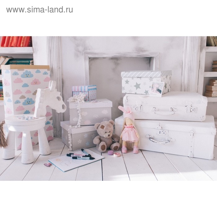 Коробка подарочная складная, упаковка, &laquo;Звёздные радости&raquo;, 31 х 25.5 х 16 см