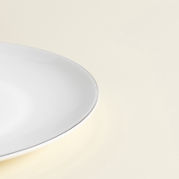 Тарелки SL Home &laquo;Каскарон&raquo;, d=27 см, набор 2 шт, костяной фарфор, белые