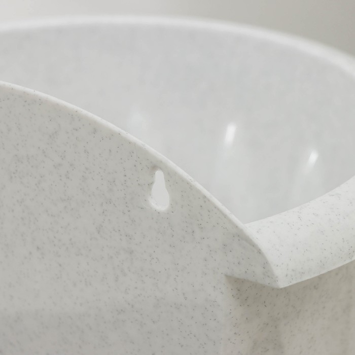 Кашпо настенное &laquo;Фелиция&raquo;, 3,4 л, цвет белый