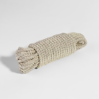 Шнур витой, d = 5 мм, 9 &plusmn; 1 м, цвет перламутровый