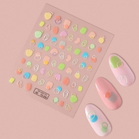 Наклейки для ногтей &laquo;Цветная абстракция&raquo;, объёмные, разноцветные