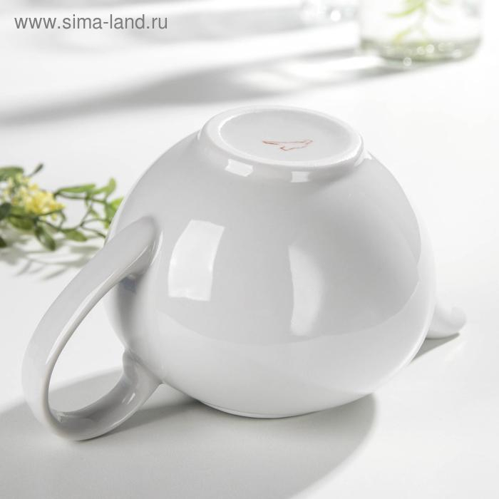 Чайник &laquo;Удачный&raquo;, 550 мл, цвет белый