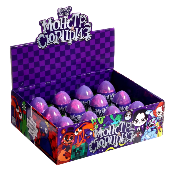 Игрушка-сюрприз &laquo;Монстр сюрприз&raquo;, в яйце, с наклейками