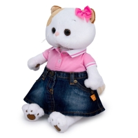 Мягкая игрушка &laquo;Ли-Ли в джинсовой юбке и футболке поло&raquo;, 27 см