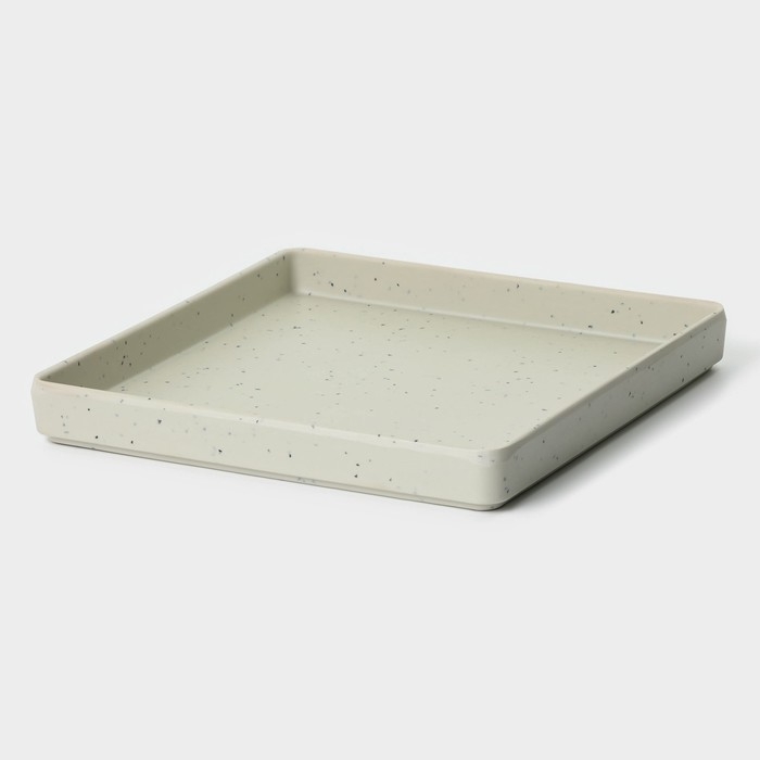 Блюдо сервировочное &laquo;Мрамор&raquo;, 18,5&times;2,3 см, цвет серый