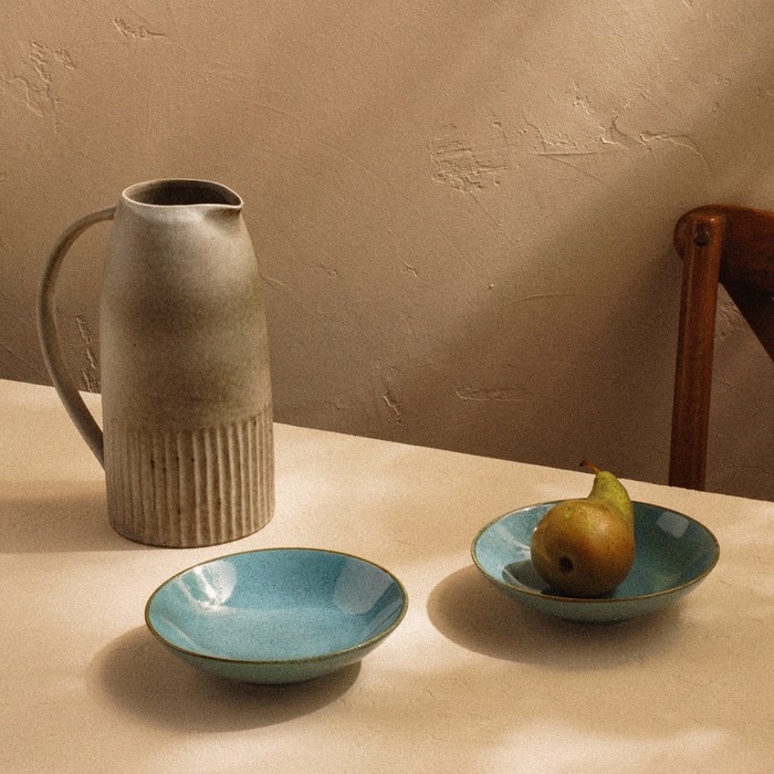 Набор мисок фарфоровых SL Home &laquo;Аззура&raquo;, 380 мл, d=16,5 см, цвет голубой