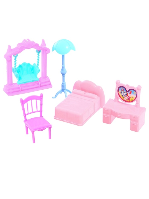 Кукольный дом &laquo;Тёмный домик&raquo;, 2 куклы, мебель, аксессуары