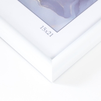 Фоторамка пластик "Радуга" 15х21 см, белый