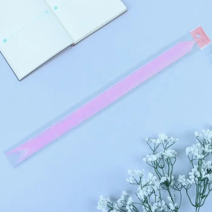 Бант - бабочка №3, перламутровый, белый