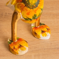 Сувенир &laquo;Утка в цветах&raquo;, 13&times;10&times;23 см, дерево