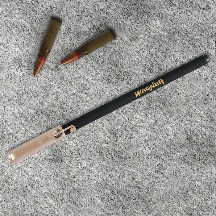 Ручка шариковая синяя паста сувенирная с колпачком &laquo;Вагнер&raquo;, пластик, пишущий узел 0,7 мм