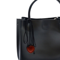 Портупея с кулоном &laquo;Сердечко&raquo; кожа, трансформер, коричневая, 150 см