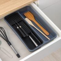 Лоток для столовых приборов и ножей, 40&times;26&times;5,1см, 2 отделения