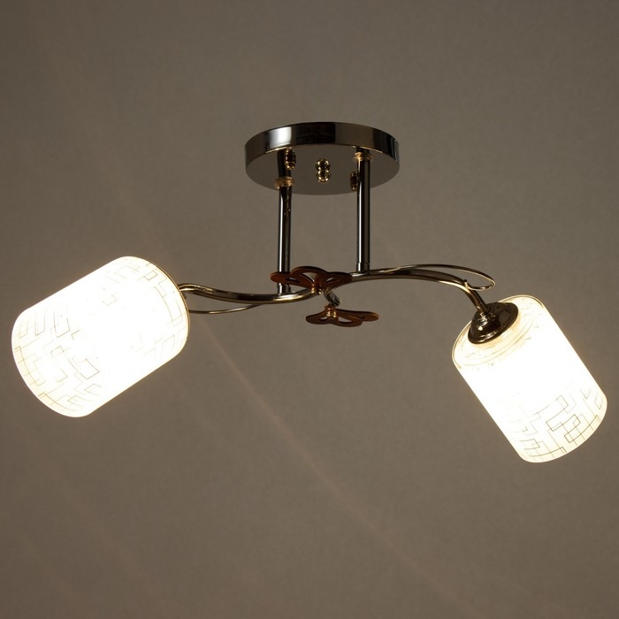 Люстра "Авиэтта" 2хЕ27 40Вт хром 58х23х26 см BayerLux