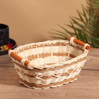 Корзина плетеная 25x19x9 см, ротанг