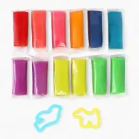 Тесто для лепки Смешарики, 12цветов 30 гр в ведерке