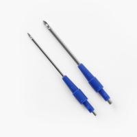 Игла для выш-я по ковровой технике d1,3/1,6/2,2мм SKC с нитев-м блистер голубой/синий TR