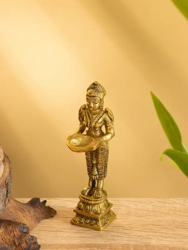 Подставка под благовония "Лакшми" латунь 2,5х2,5х10 см