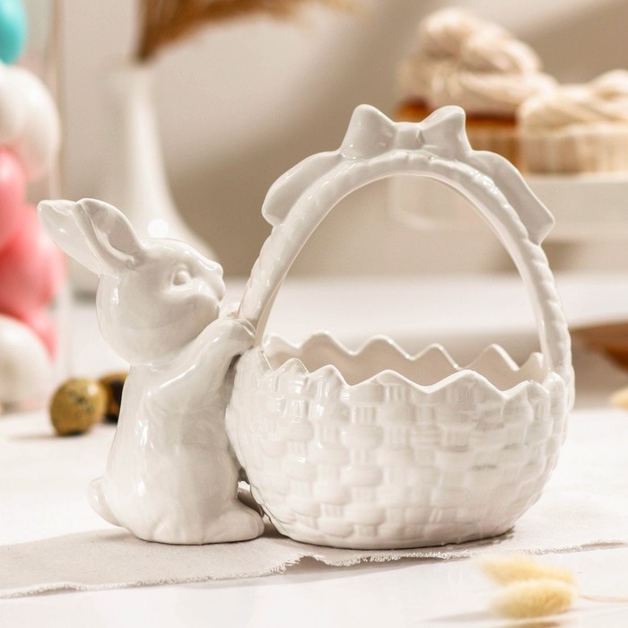 Конфетница Доляна &laquo;Зайка&raquo;, 450 мл, 20&times;13&times;16,3 см