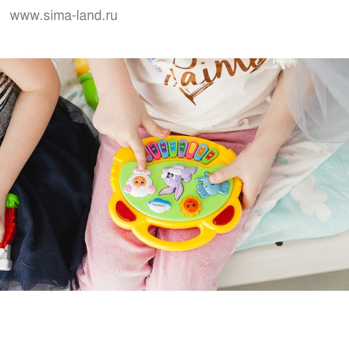Музыкальная игрушка-пианино &laquo;Весёлые друзья&raquo;, световые и звуковые эффекты, МИКС