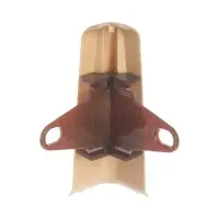 Угол наружный (внешний) для плинтуса &laquo;Деконика&raquo;, с крепежом, 85 мм, цвет 211 дуб рустик