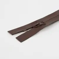 Молния &laquo;Спираль&raquo;, №7, разъёмная, водонепроницаемая, замок автомат, 50 см, коричневая