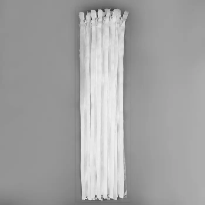 Молния &laquo;Спираль&raquo;, №5, разъёмная, замок автомат, 60 см, белая